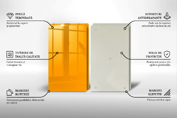 Osłona ściany przy kuchence gazowej Kolor ciemny żółty
