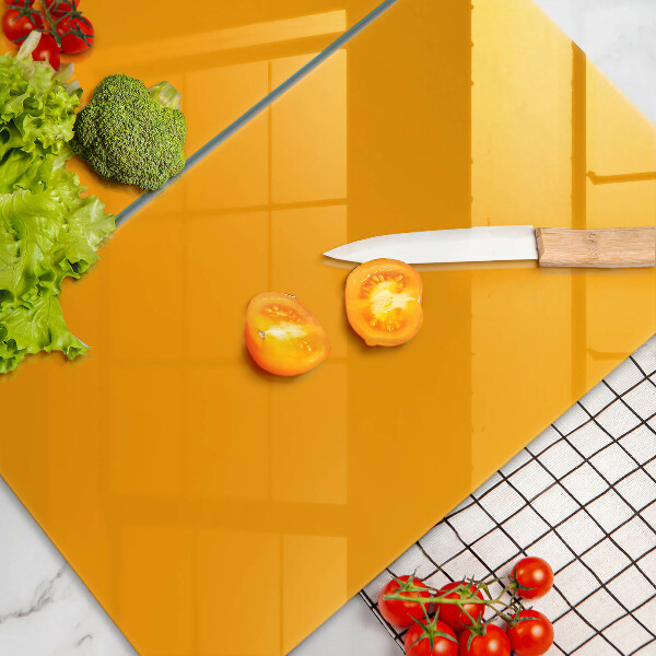 Osłona ściany przy kuchence gazowej Kolor ciemny żółty