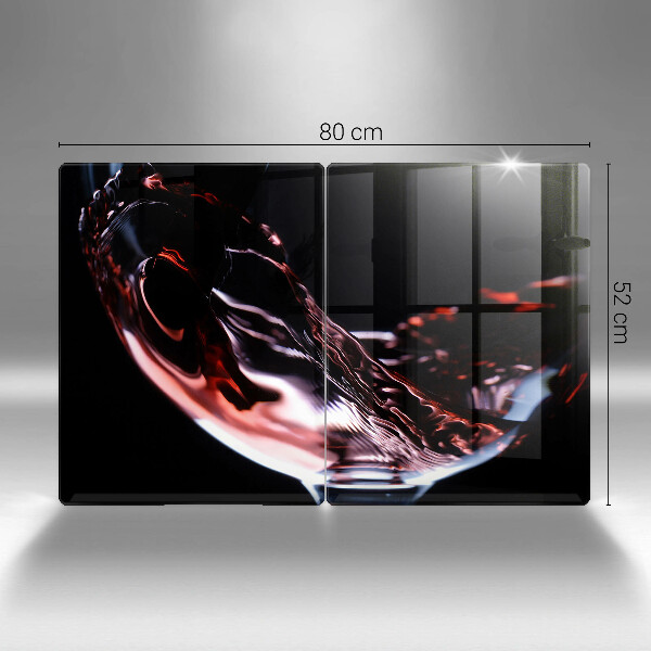 Osłona ściany przy kuchence gazowej Kieliszek czerwonego wina