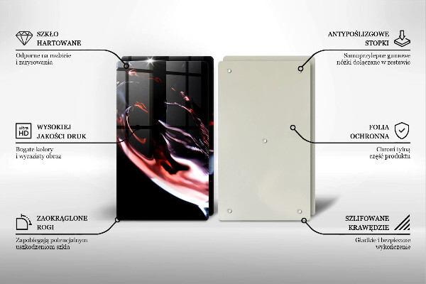 Osłona ściany przy kuchence gazowej Kieliszek czerwonego wina