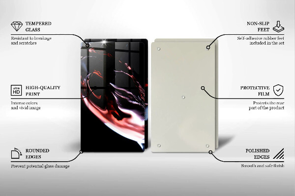 Osłona ściany przy kuchence gazowej Kieliszek czerwonego wina