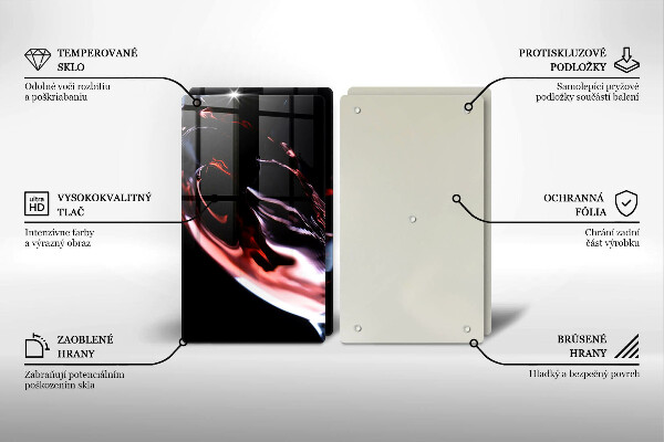 Osłona ściany przy kuchence gazowej Kieliszek czerwonego wina