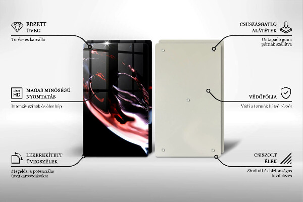 Osłona ściany przy kuchence gazowej Kieliszek czerwonego wina