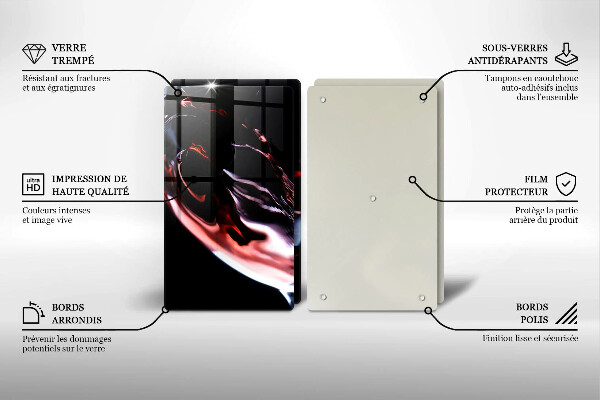 Osłona ściany przy kuchence gazowej Kieliszek czerwonego wina