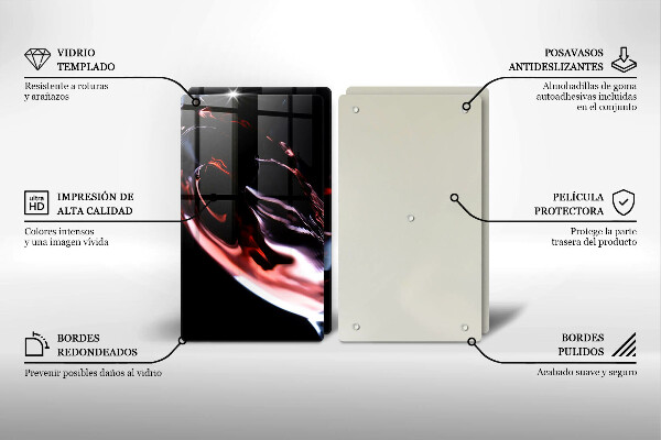 Osłona ściany przy kuchence gazowej Kieliszek czerwonego wina