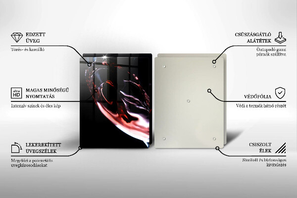 Osłona ściany przy kuchence gazowej Kieliszek czerwonego wina