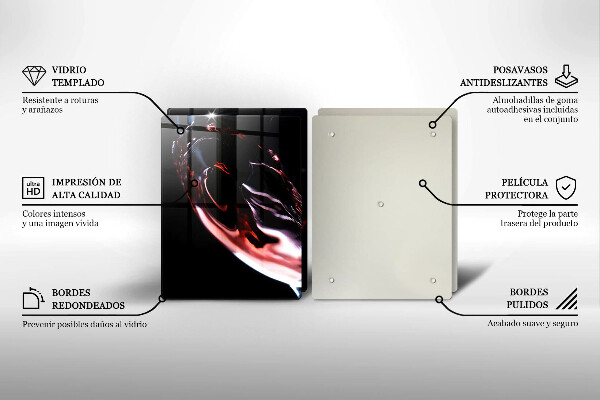 Osłona ściany przy kuchence gazowej Kieliszek czerwonego wina
