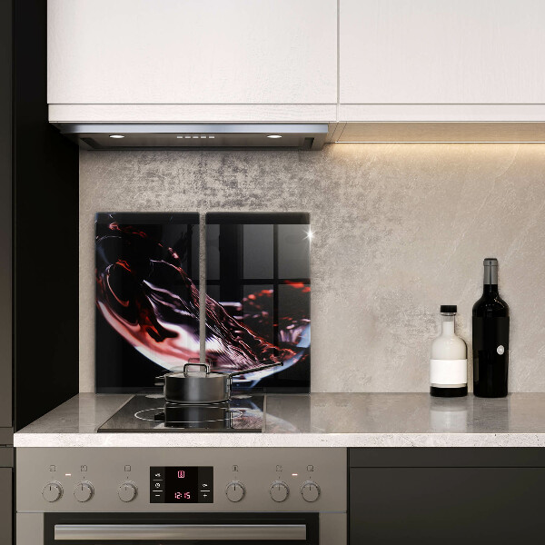 Osłona ściany przy kuchence gazowej Kieliszek czerwonego wina