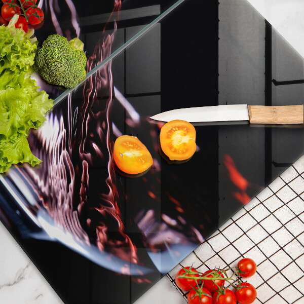 Osłona ściany przy kuchence gazowej Kieliszek czerwonego wina