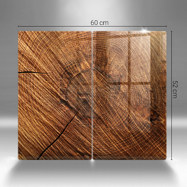 Osłona ściany przy kuchence gazowej Struktura drewno