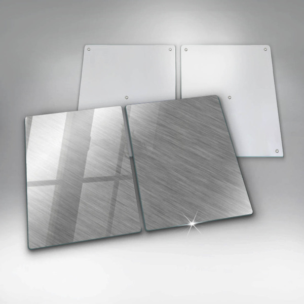 Osłona ściany przy kuchence gazowej Tło tekstura metal