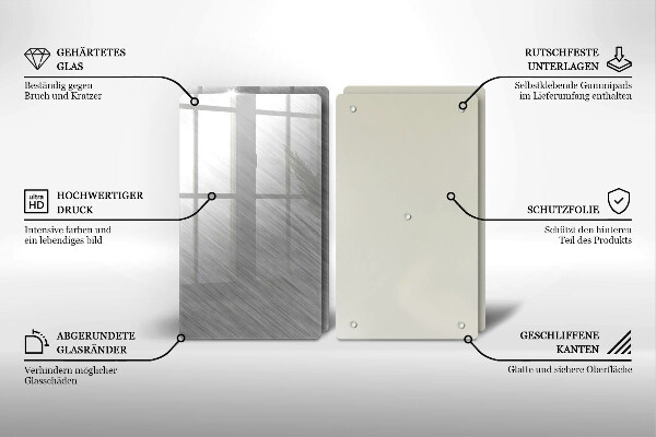 Osłona ściany przy kuchence gazowej Tło tekstura metal