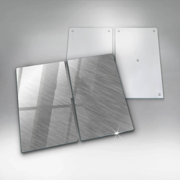 Osłona ściany przy kuchence gazowej Tło tekstura metal