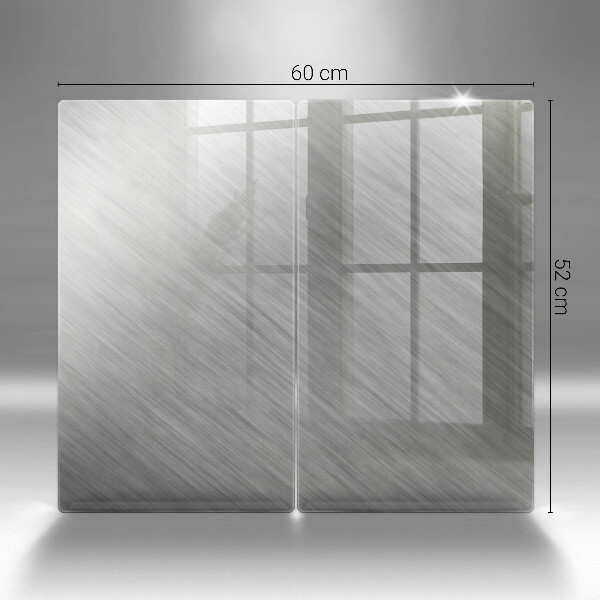 Osłona ściany przy kuchence gazowej Tło tekstura metal