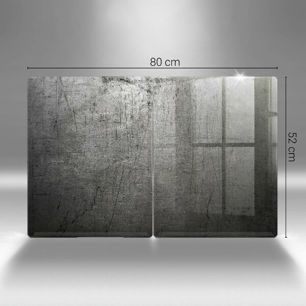 Osłona ściany przy kuchence gazowej Tekstura metalu