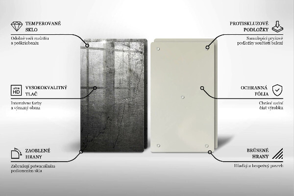 Osłona ściany przy kuchence gazowej Tekstura metalu