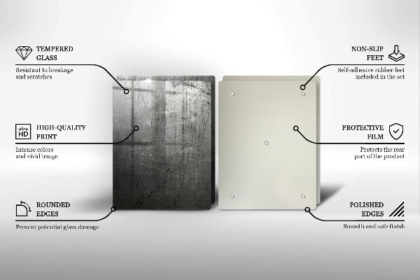 Osłona ściany przy kuchence gazowej Tekstura metalu