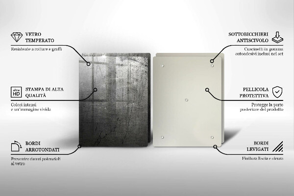 Osłona ściany przy kuchence gazowej Tekstura metalu