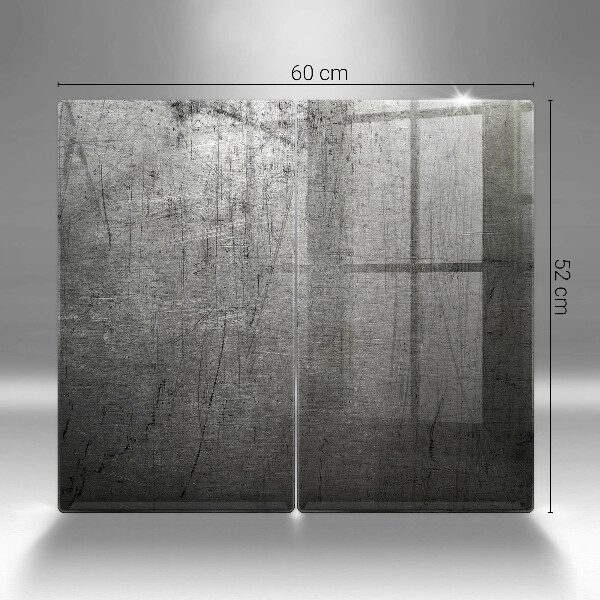 Osłona ściany przy kuchence gazowej Tekstura metalu