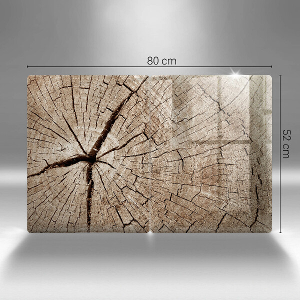 Osłona ściany przy kuchence gazowej Przekrój drzewa