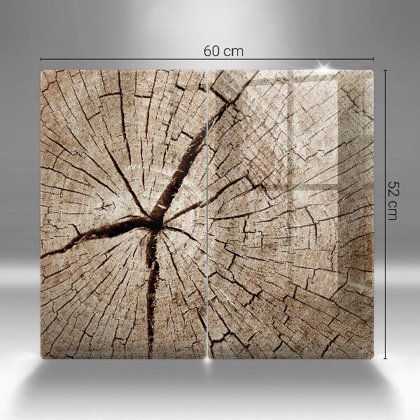 Osłona ściany przy kuchence gazowej Przekrój drzewa