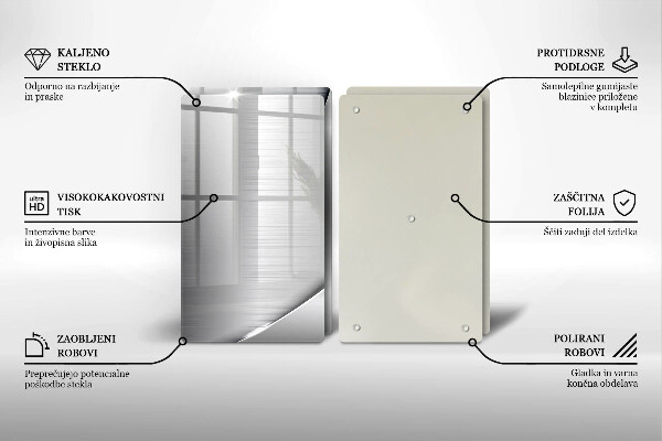 Osłona ściany przy kuchence gazowej Metalowe kształty