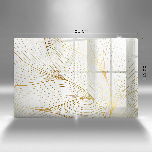 Płyta ochronna na kuchenkę Nowoczesny wzór linie