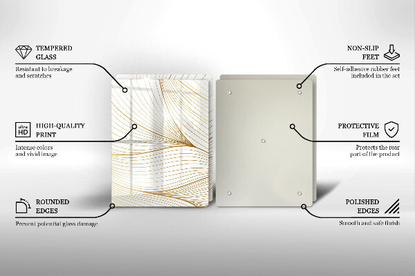 Płyta ochronna na kuchenkę Nowoczesny wzór linie