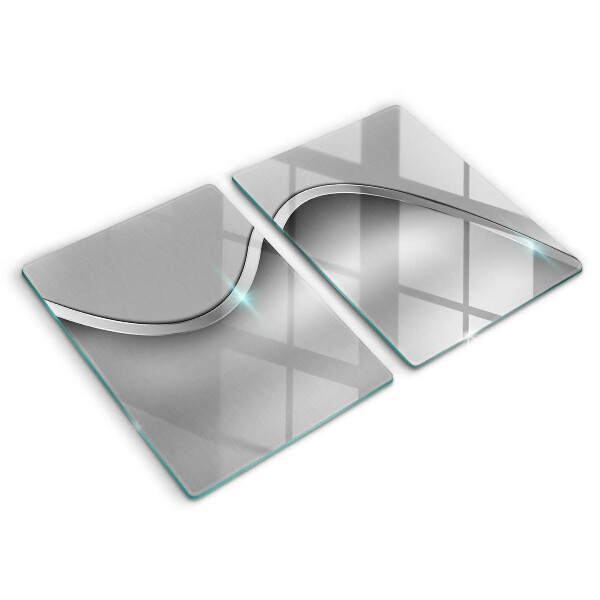 Osłona ściany przy kuchence gazowej Metalowa abstrakcja