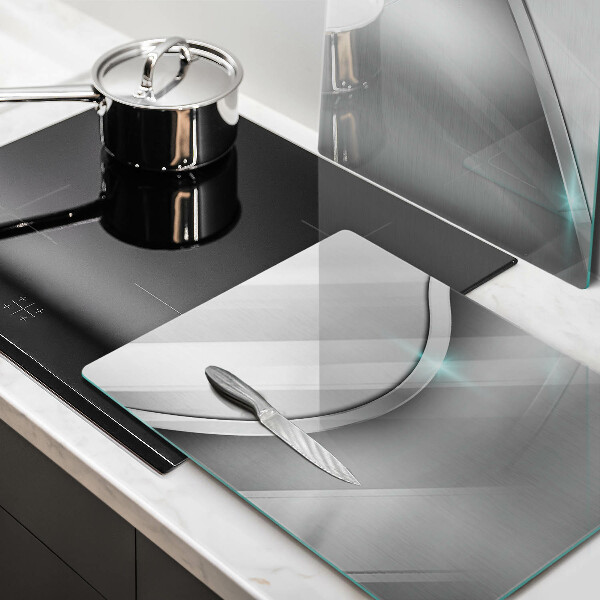 Osłona ściany przy kuchence gazowej Metalowa abstrakcja