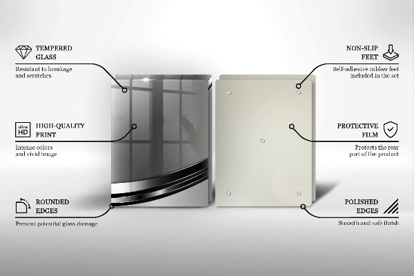 Osłona ściany przy kuchence gazowej Metalowa abstrakcja