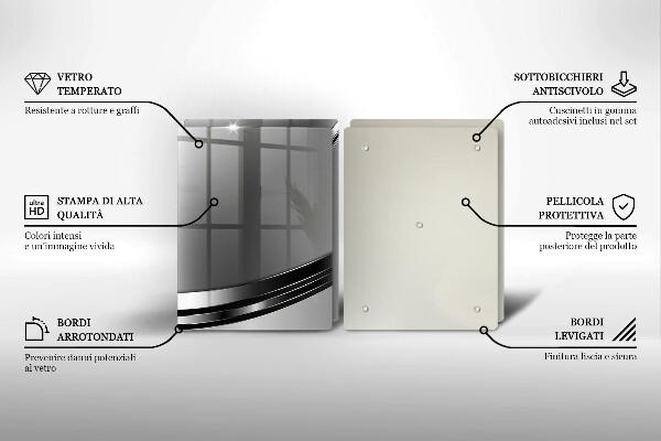 Osłona ściany przy kuchence gazowej Metalowa abstrakcja