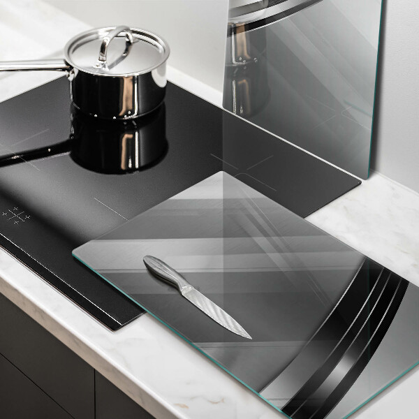 Osłona ściany przy kuchence gazowej Metalowa abstrakcja