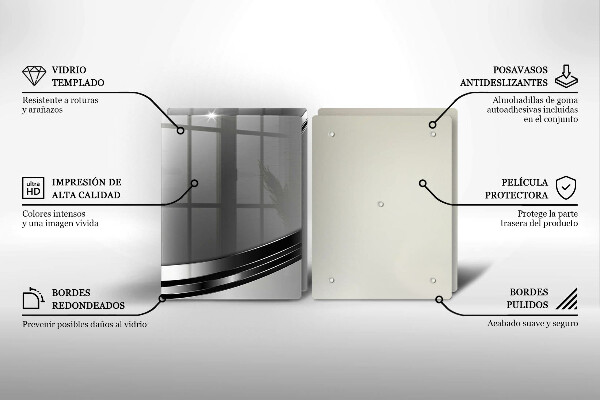 Osłona ściany przy kuchence gazowej Metalowa abstrakcja