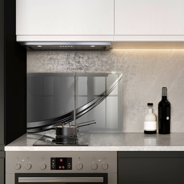 Osłona ściany przy kuchence gazowej Metalowa abstrakcja