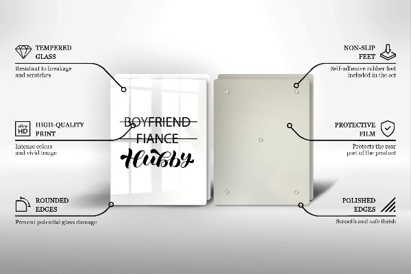 Ochrona na ścianę w kuchni Napis, sentencja, wzór