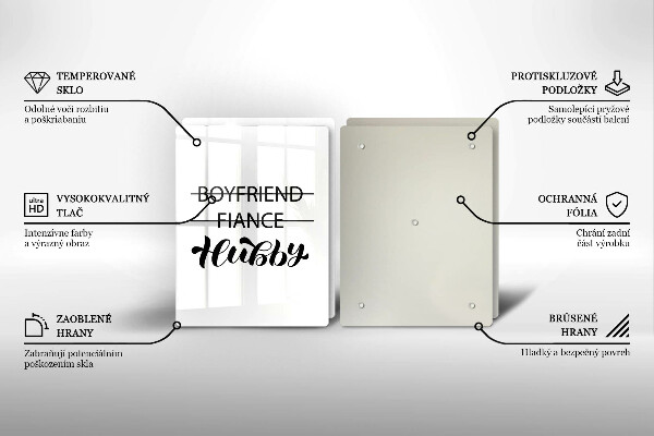 Ochrona na ścianę w kuchni Napis, sentencja, wzór