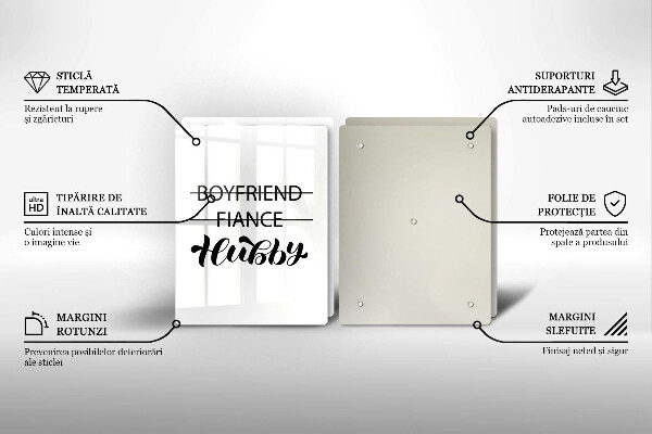 Ochrona na ścianę w kuchni Napis, sentencja, wzór