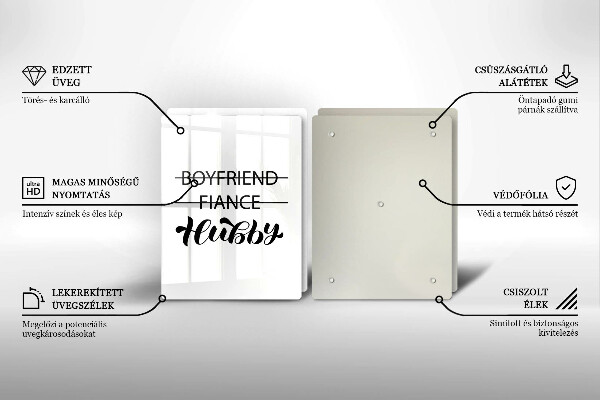 Ochrona na ścianę w kuchni Napis, sentencja, wzór