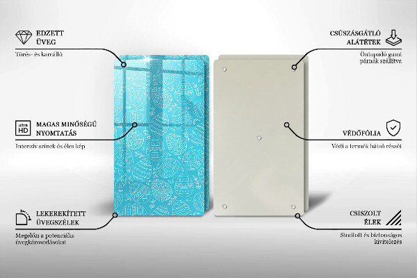 Osłona ściany przy kuchence gazowej Motyw Wielkanocny