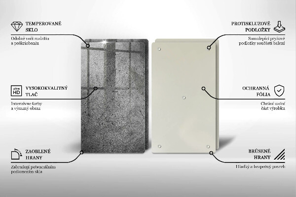 Osłona ściany przy kuchence gazowej Beton kamień tekstura