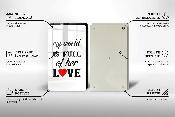 Osłona ściany przy kuchence gazowej Napis, sentencja