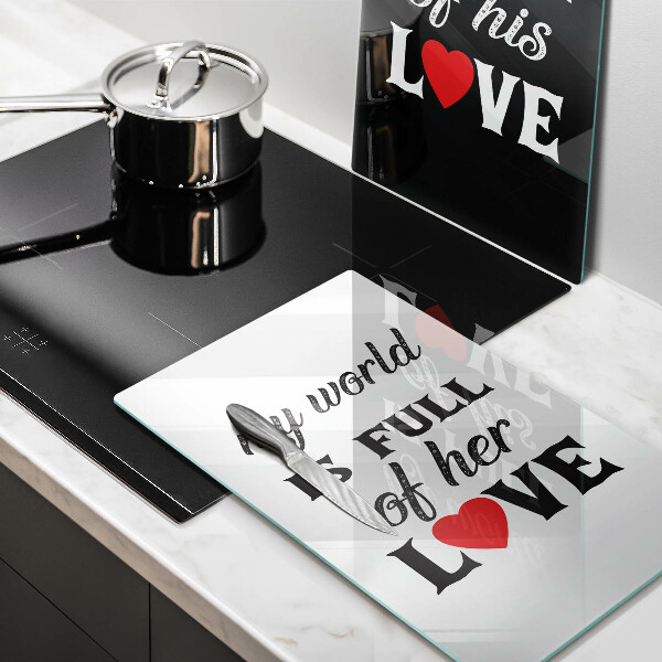 Osłona ściany przy kuchence gazowej Napis, sentencja