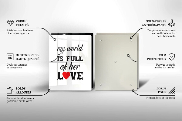 Osłona ściany przy kuchence gazowej Napis, sentencja