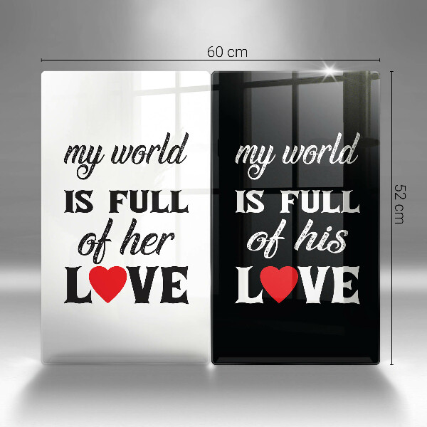 Osłona ściany przy kuchence gazowej Napis, sentencja