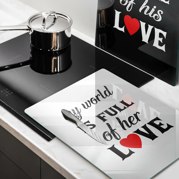 Osłona ściany przy kuchence gazowej Napis, sentencja