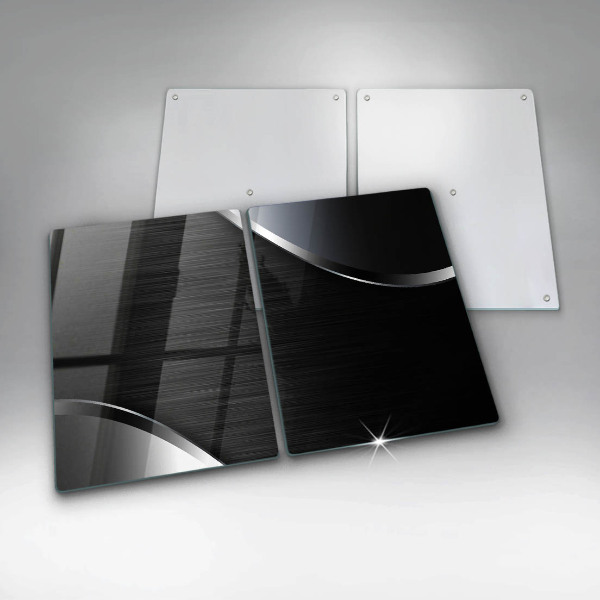 Osłona ściany przy kuchence gazowej Metalowa abstrakcja