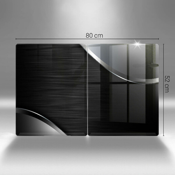 Osłona ściany przy kuchence gazowej Metalowa abstrakcja