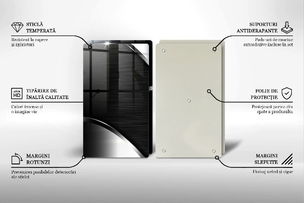 Osłona ściany przy kuchence gazowej Metalowa abstrakcja