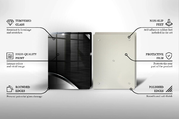 Osłona ściany przy kuchence gazowej Metalowa abstrakcja